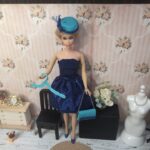 Hand Made Blue Cocktail Dress