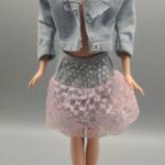 Skirt With Pink Lace and Jacket